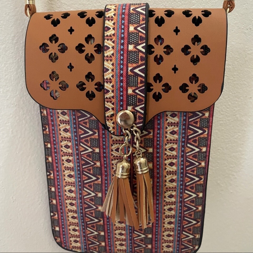 Jolie Multicolor Crossbody Cellphone Purse