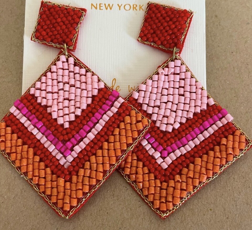 Catherine Multicolor Beaded Earrings
