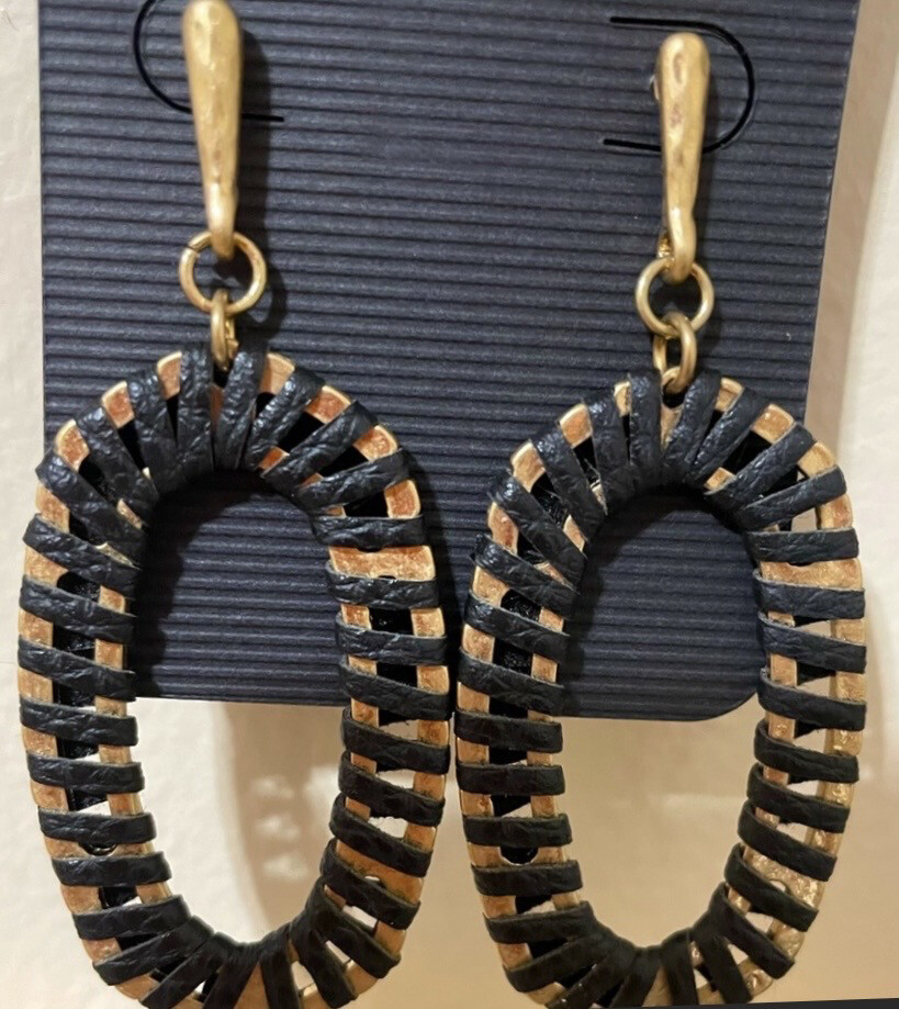 Jillian Black Gold Earrings