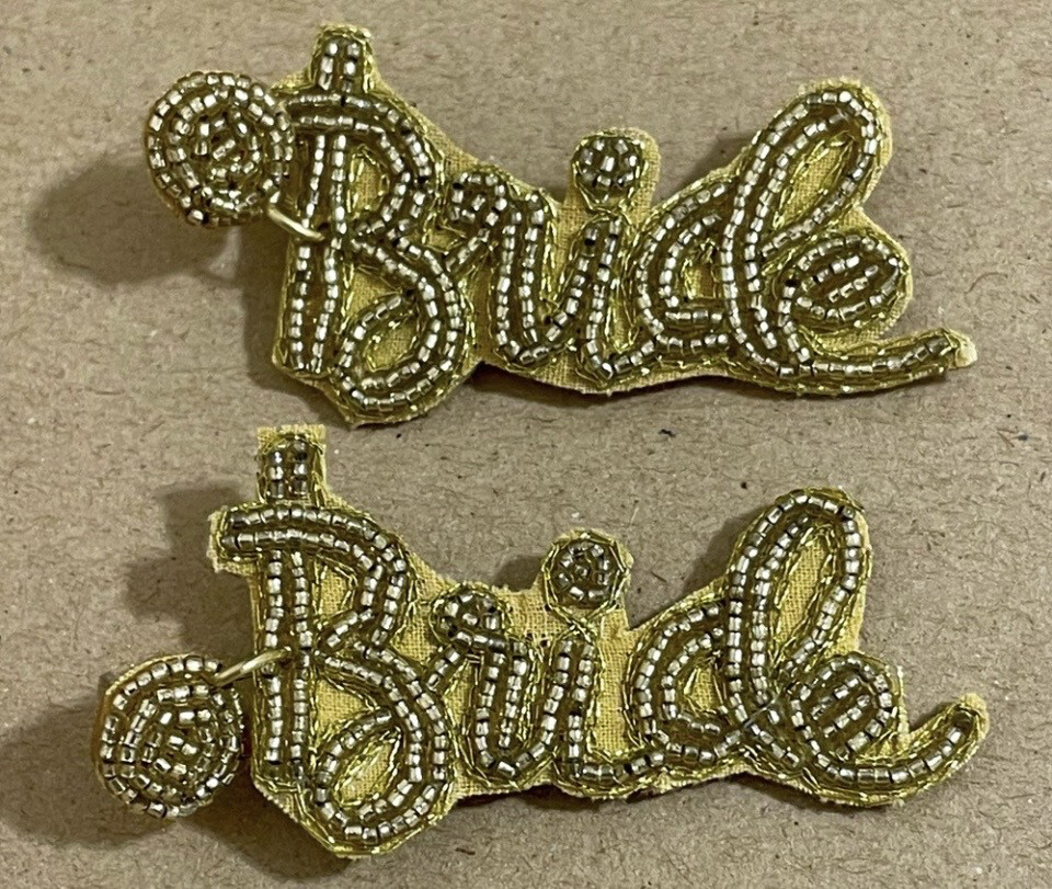 Gold Bride Beaded Earrings