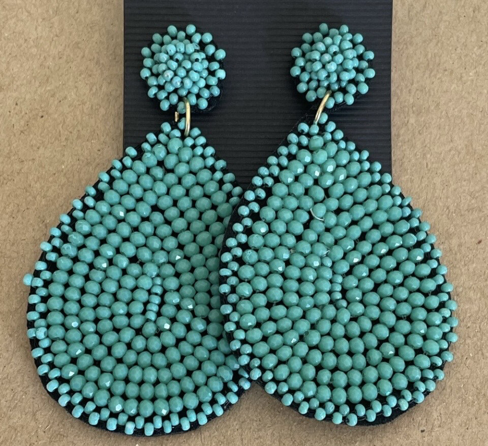 Riley Turquoise Beaded Earrings