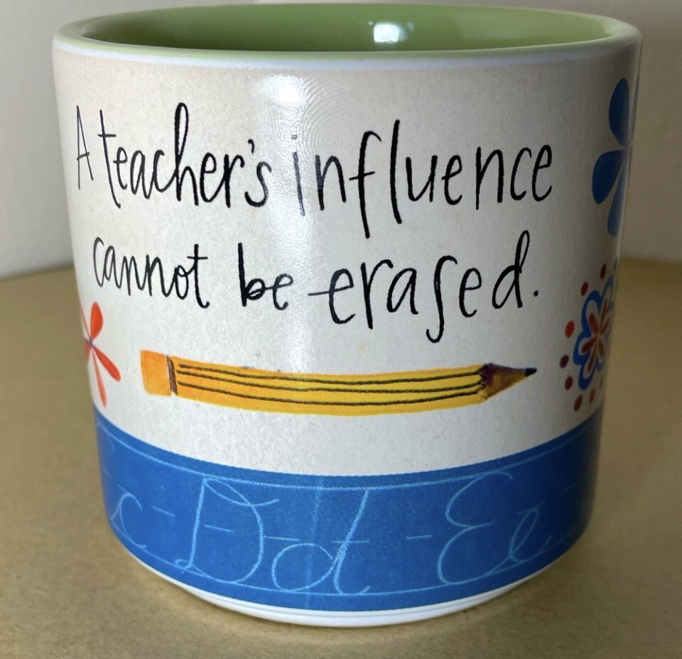 Teacher Multicolor Ceramic Planter