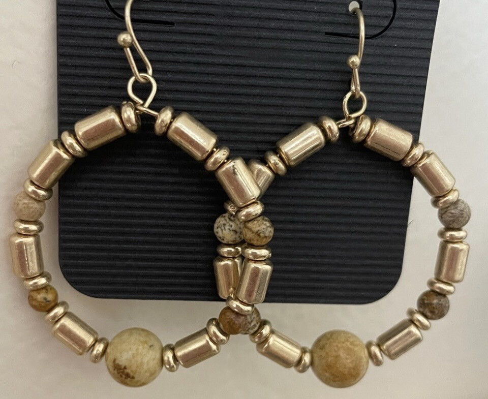 Riley Beaded Hoop Earrings
