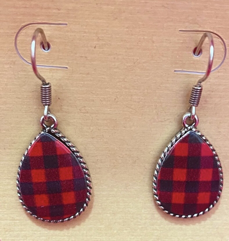 Margeurite Buffalo Plaid Earrings