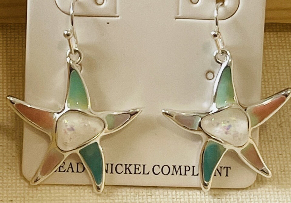 Majesty Glass Starfish Earrings