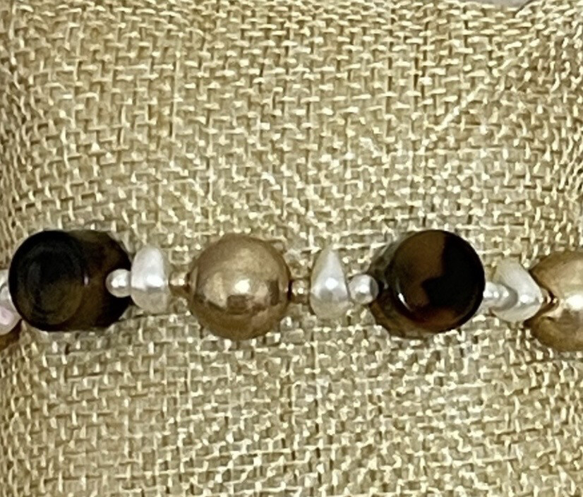 Maggie Gold Tortoise Beaded Bracelet