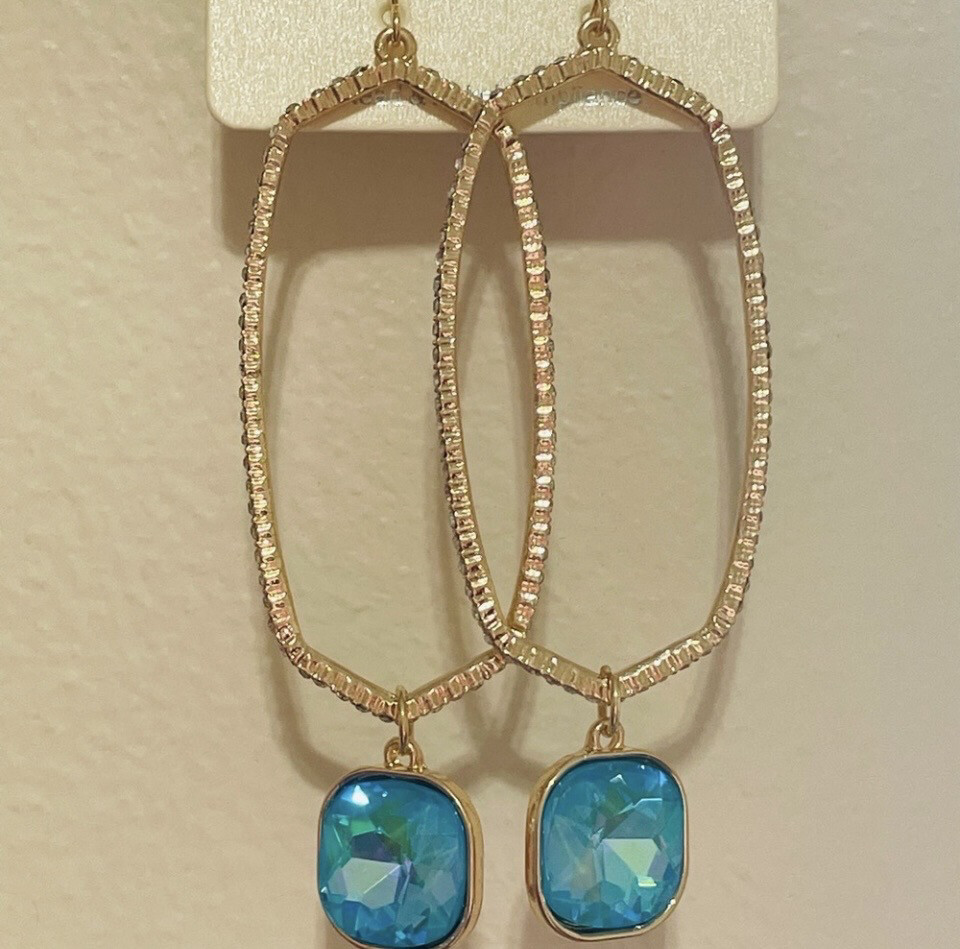 Marissa Turquoise Iridescent Earrings