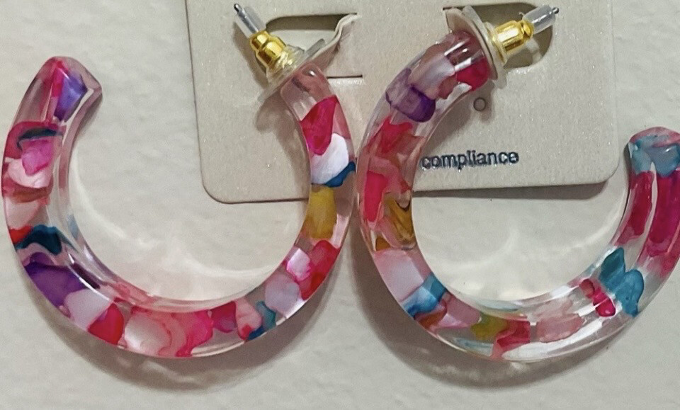 Liza Multicolor Hoop Earrings