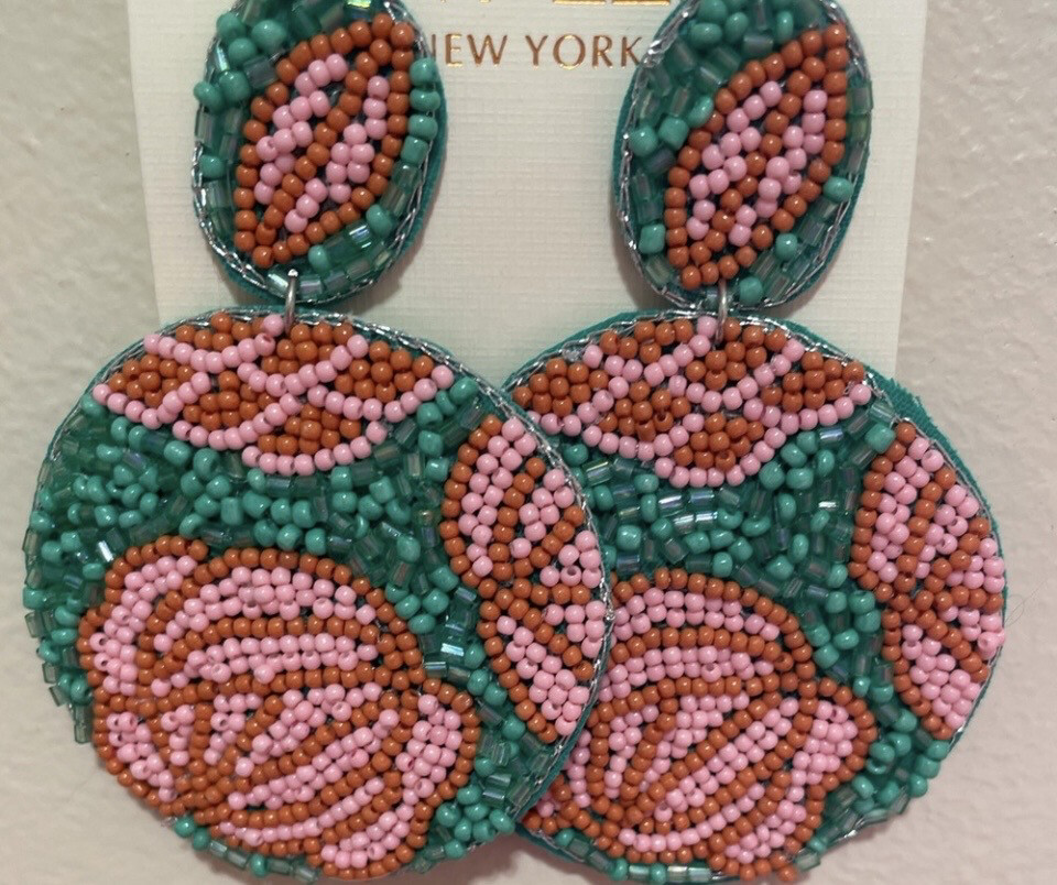 A Rose For You Beaded Earrings