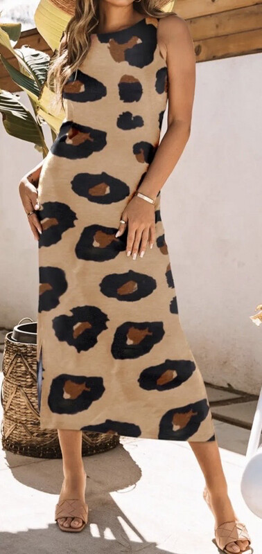 Avalon Leopard Knit Maxi Dress