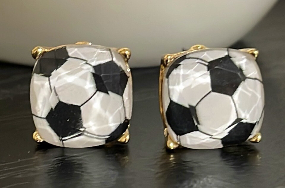 Ellie Soccer Earrings