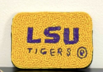 Louisiana State University LSU Tigers Beaded Card Holder Case Game Days