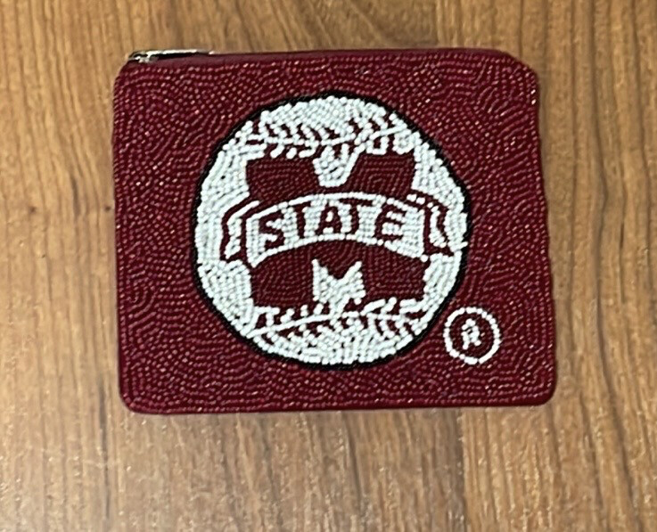 Mississippi State Beaded Pouch Case MSU Game Days