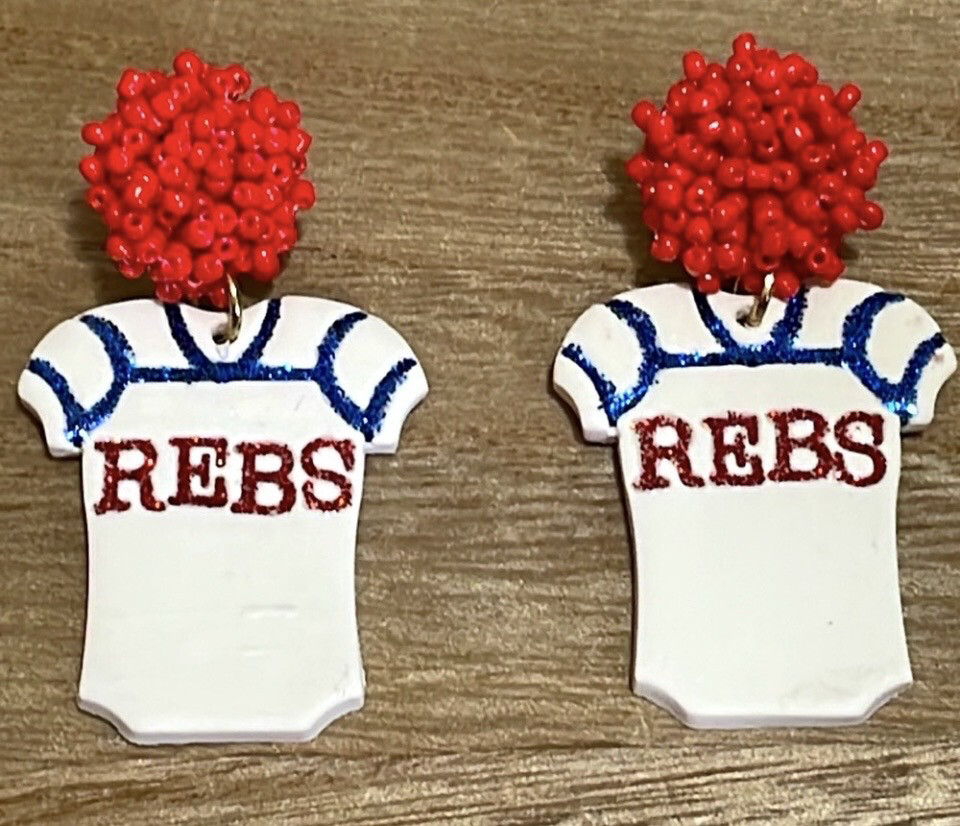 Ole Miss Rebs Game Day Earrings