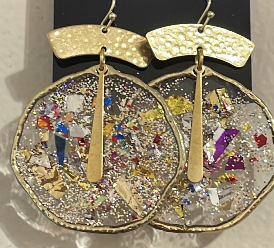 Swayze Confetti Multicolor Dangle Earrings
