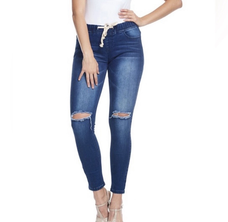 Plus Curvy Denim Jeans Jogger Pants