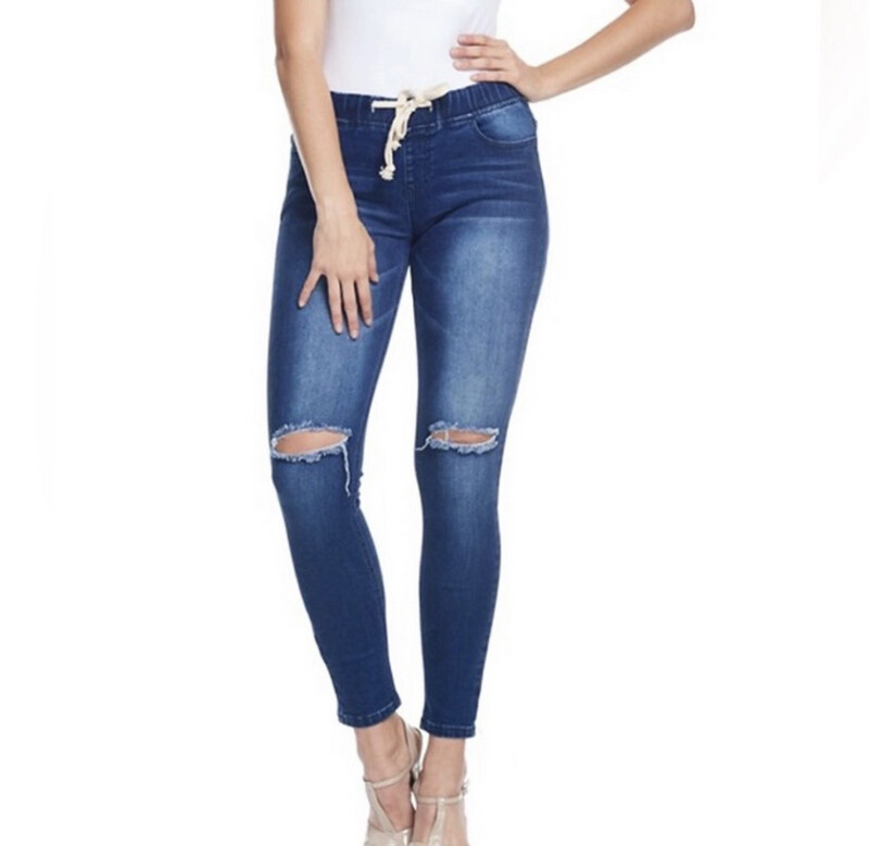 Plus Curvy Denim Jeans Jogger Pants