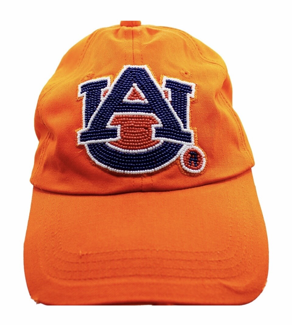 Auburn University Beaded Ball Cap Men's Women's Game Days