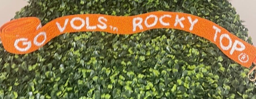 Tennessee Go Vols Rocky Top Beaded Purse Strap