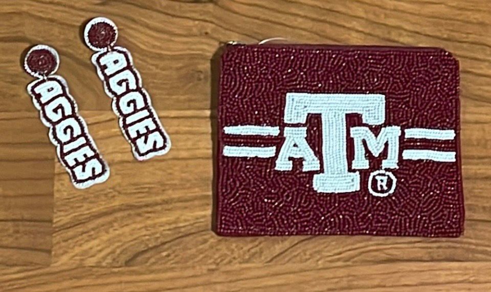 Texas A&M Aggies Pouch Coin Case Game Day Gifts
