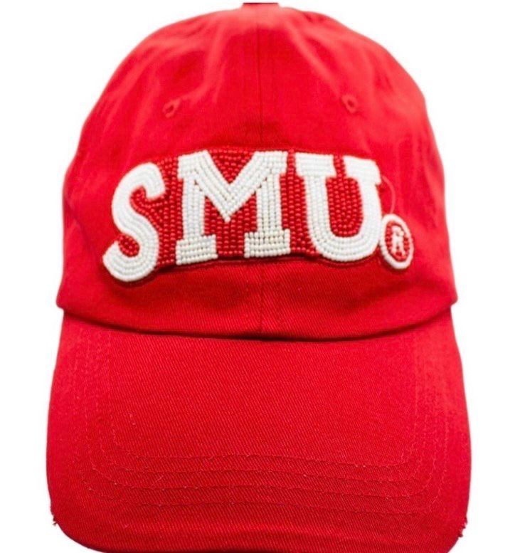 Southern Methodist University SMU Beaded Ball Cap Game Day Gifts