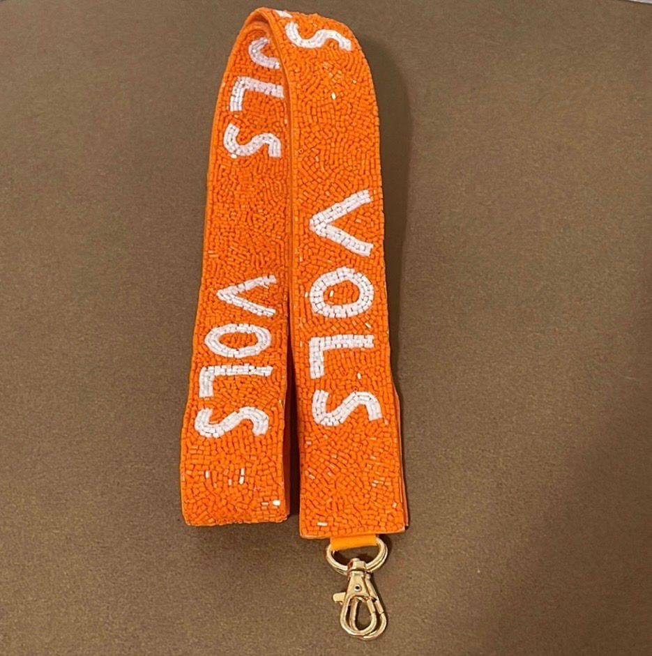 Tennessee VOLS Beaded Purse Strap Game Day Gifts
