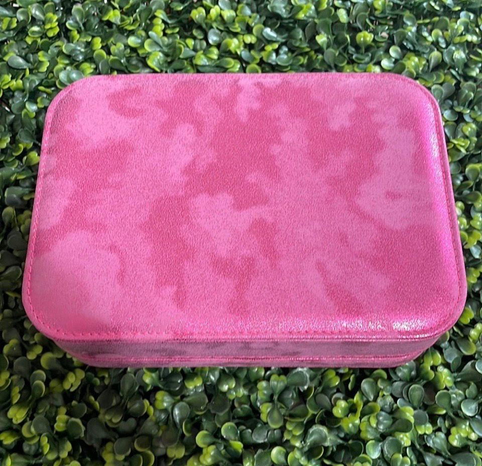Emma Pink Travel Jewelry Case
