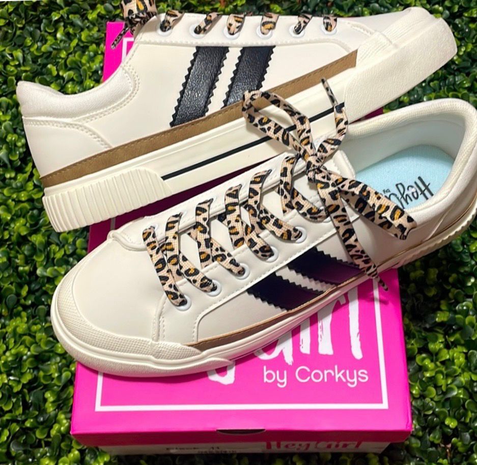 Corkys Thats Her Shoes with Leopard Laces