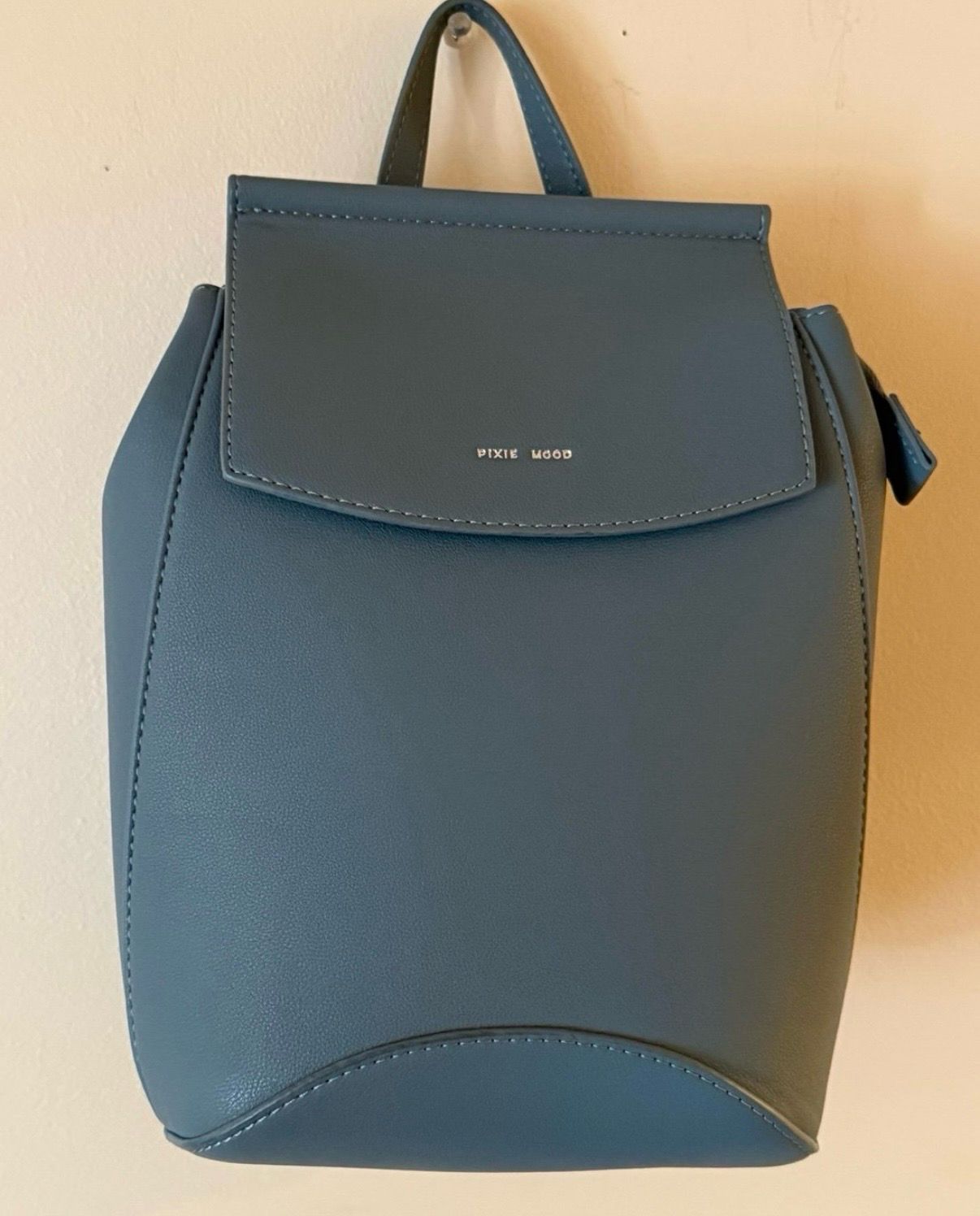 Pixie Mood Mini Kim Backpack Crossbody Purse Mineral Blue