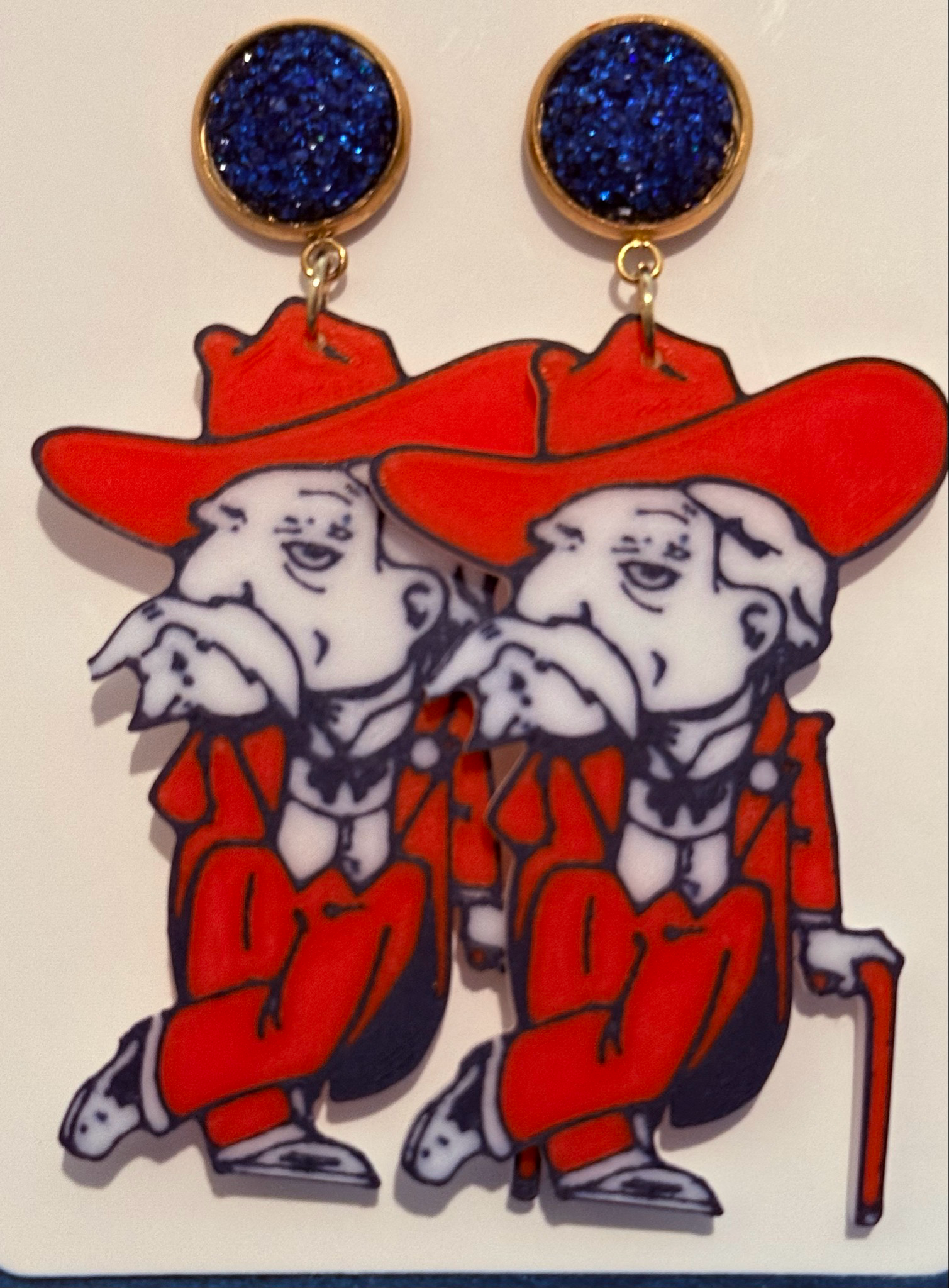 Ole Miss Reb Game Day Earrings