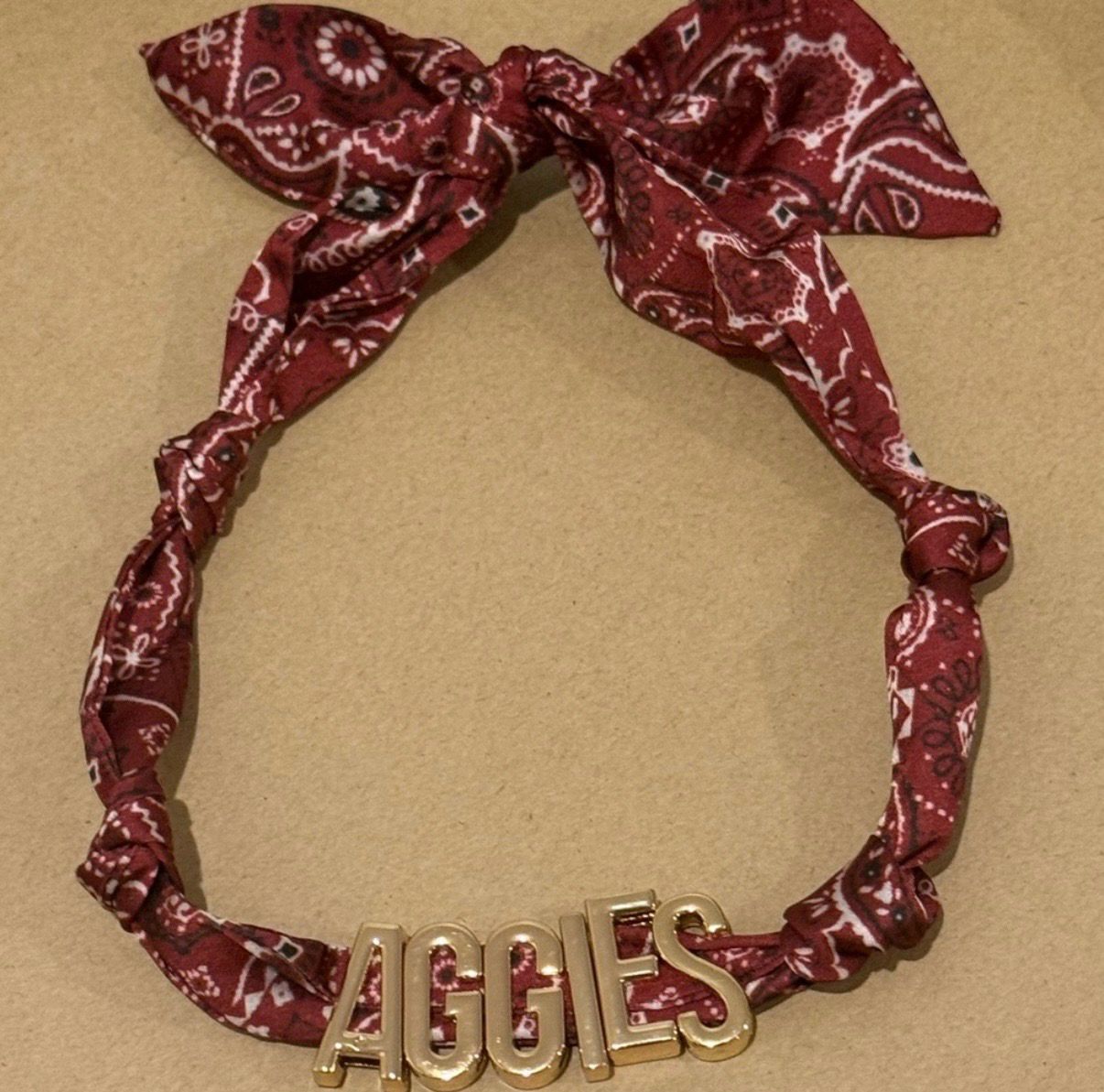 Texas A&M Adjustable Charm Necklace Aggies