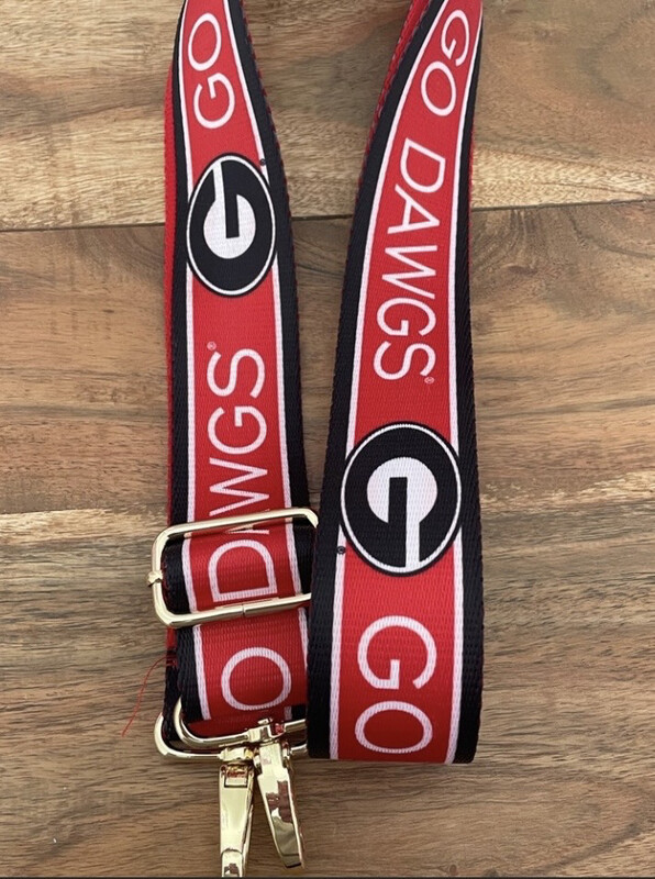 Georgia Bulldogs GO DAWGS Reversible Purse Strap Game Day