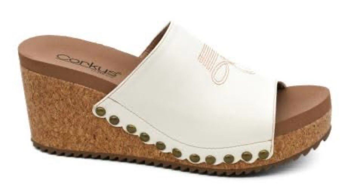 Corkys Saddle Up Ivory Sandals