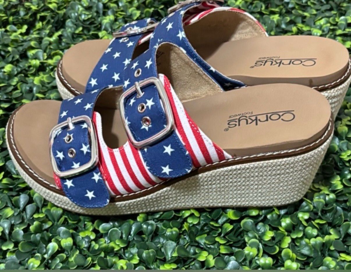 Corkys Americana Yeah Okay Sandals