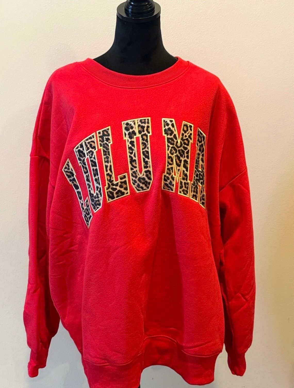 LULU MAC Red Leopard Sweatshirt