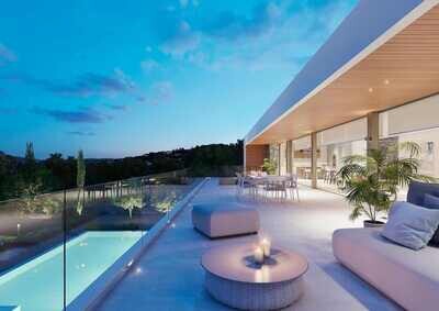 Premium villa with sea view in Can Aubarca in one of the safest and trendiest urbanizations in Ibiza.