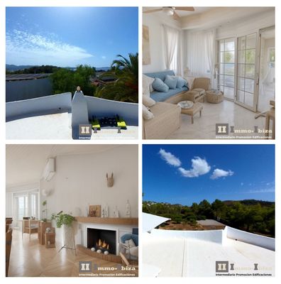 Detached house, with sunset views to the sea, with 3 bedrooms and 3 bathrooms, only 5 minutes walk to the sandy beaches, Cala Gracio / Cala Gracionetta.