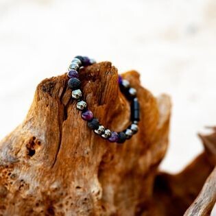 round magnetic beads with aromatherapy lava stones  choose your length, message us for custom color requests!