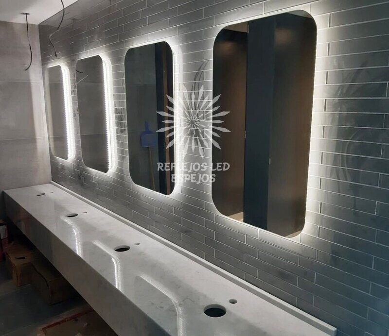 Espejo bordes redondeados