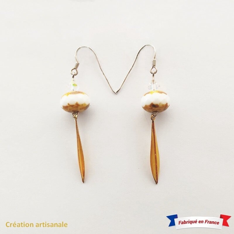 Boucles d'oreilles Plume