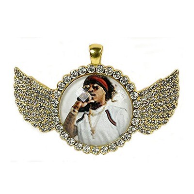 Your Own Photo Charm Angel Wings Memorable Photo Necklace Gift and more