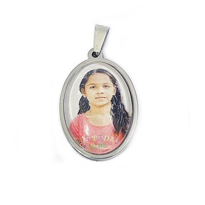 Your Own Photo Charm Oval Shape 1.125