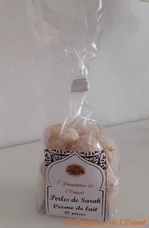 PERLE DE SARAH A LA CREME DE LAIT (le sachet de 10 pièces)