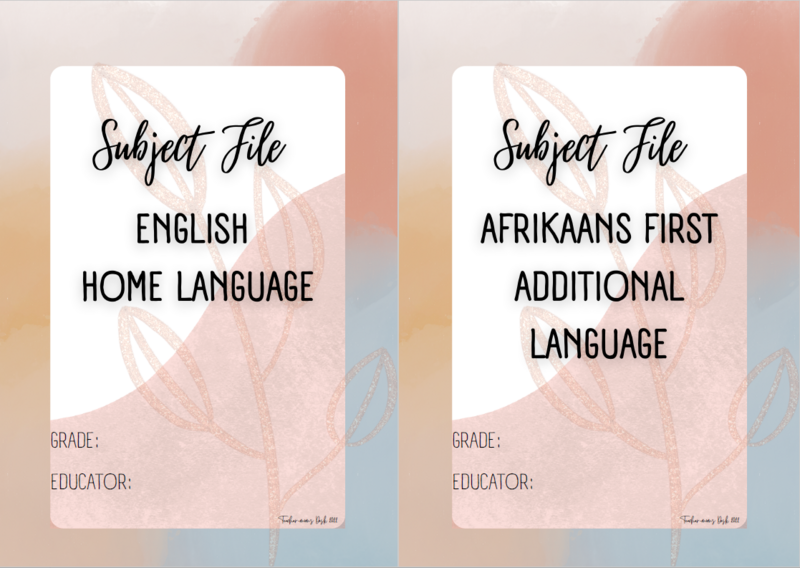 SUBJECT FILE DIVIDER SET GR 45