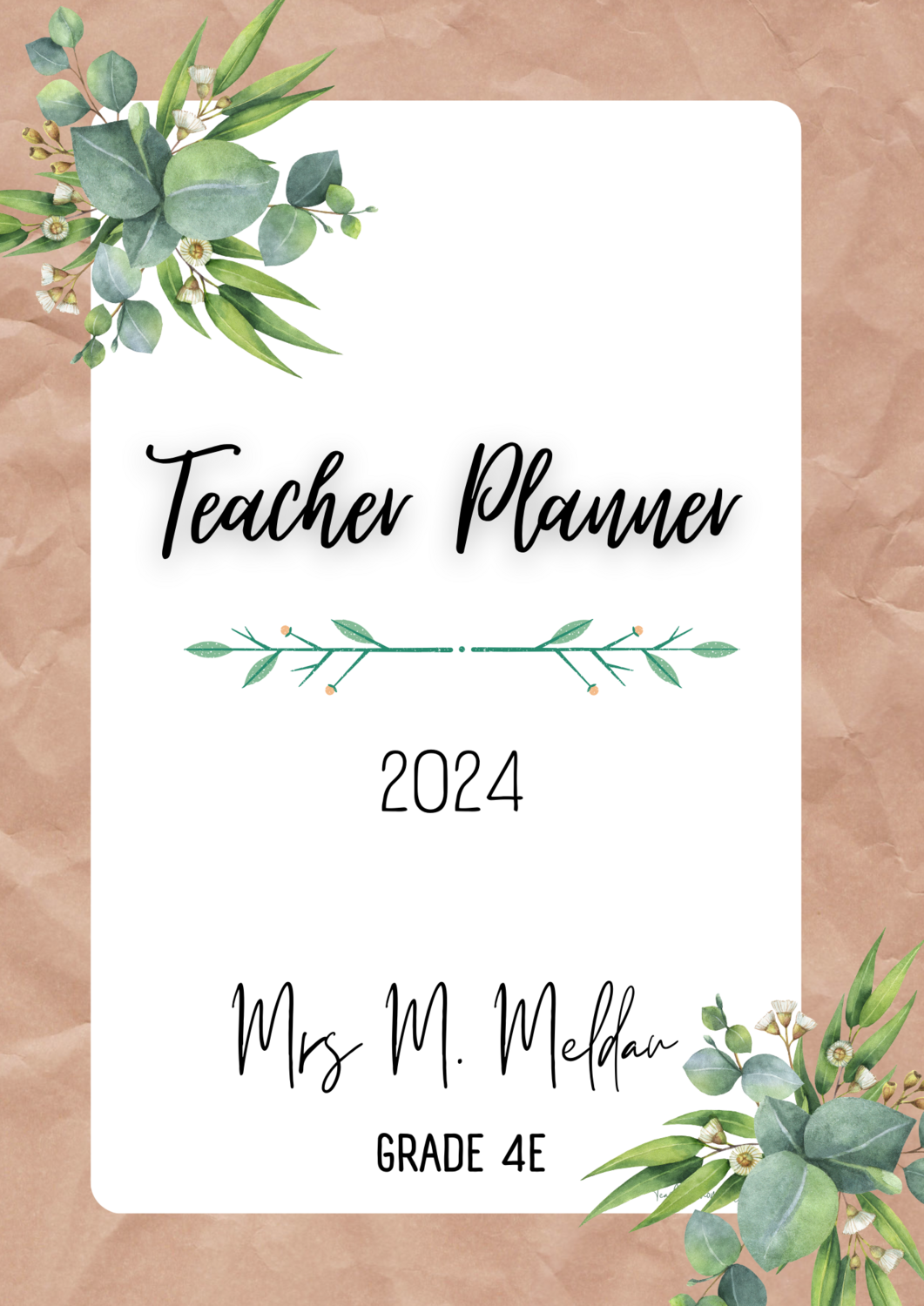 How To Make Your Own Teacher Planner