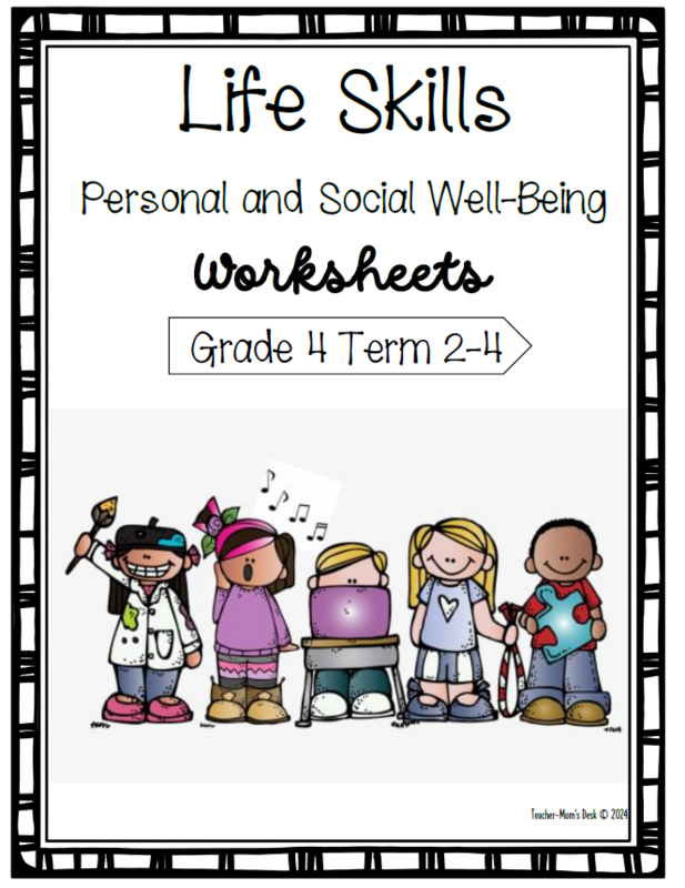 LIFE SKILLS PSW WORKSHEETS TERM 2-4 GR 4 [2024]
