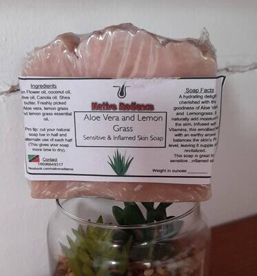 Aloe and lemongrass soap 5oz