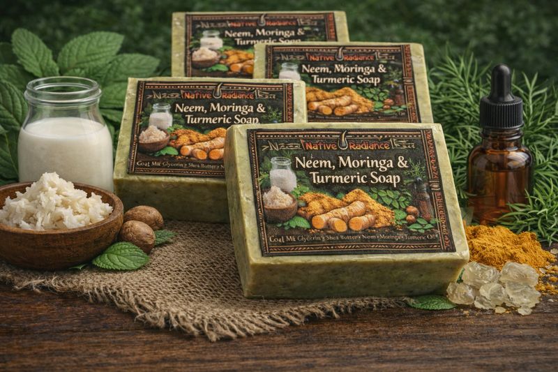 Limited Edition  Neem Moringa and Turmeric soap