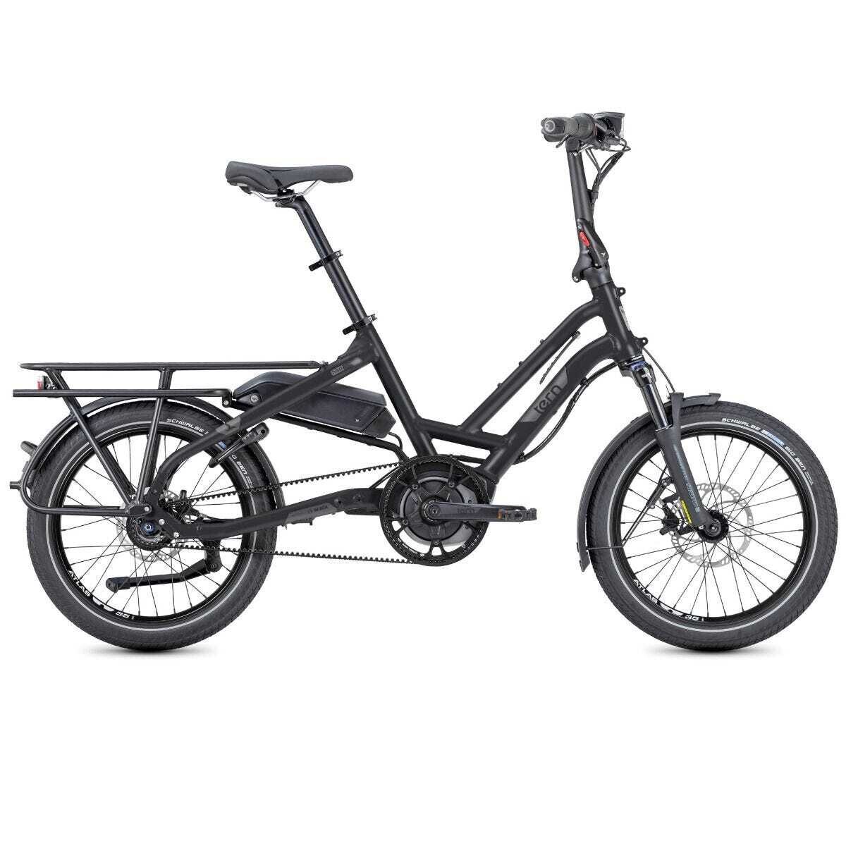 Tern HSD S8i Electric Cargo Bike In Black and Grey