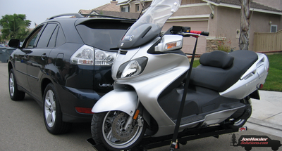 JH18	Cam-loc mid size dual	Full size scooter hauler for bikes under 60" wheel base	$1,087.99